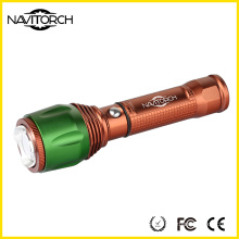 Button Control Switch Aluminum Zoomable Flashlight   (NK-06)